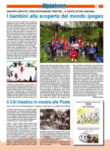 Speleovivarium, proteo… e tanto altro ancora – Alpinismo triestino 137/2013