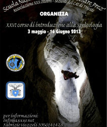 XXVI Corso di Introduzione alla Spelelogia